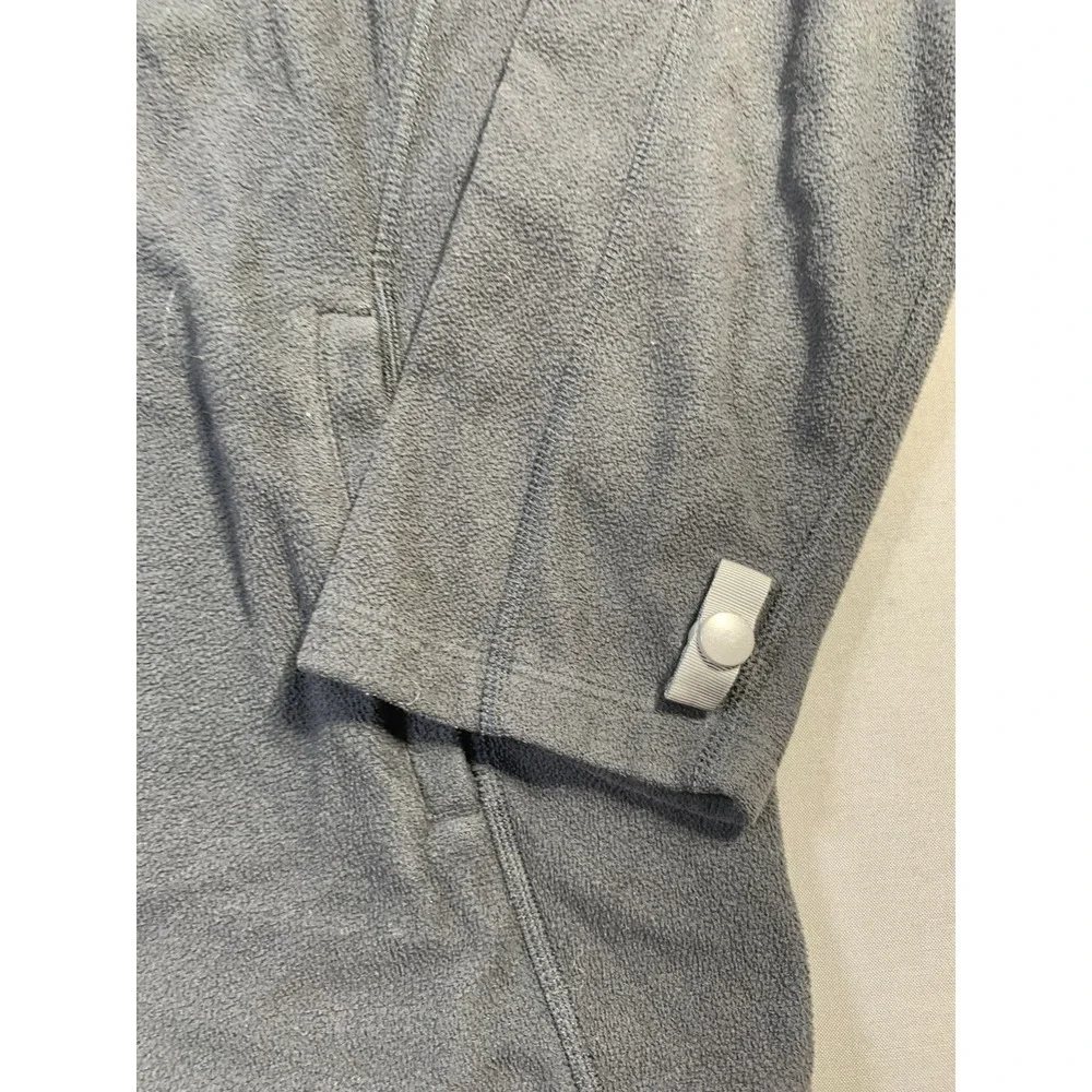 The North Face Wind Wall Jacket Men's Small Black Full Zip Pockets Fleece Coat